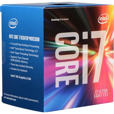 Intel core i7 6700 cpu 340 ghz